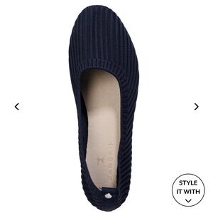 Danskin Black Hope Women's Knit Ballet Flats, Size 8